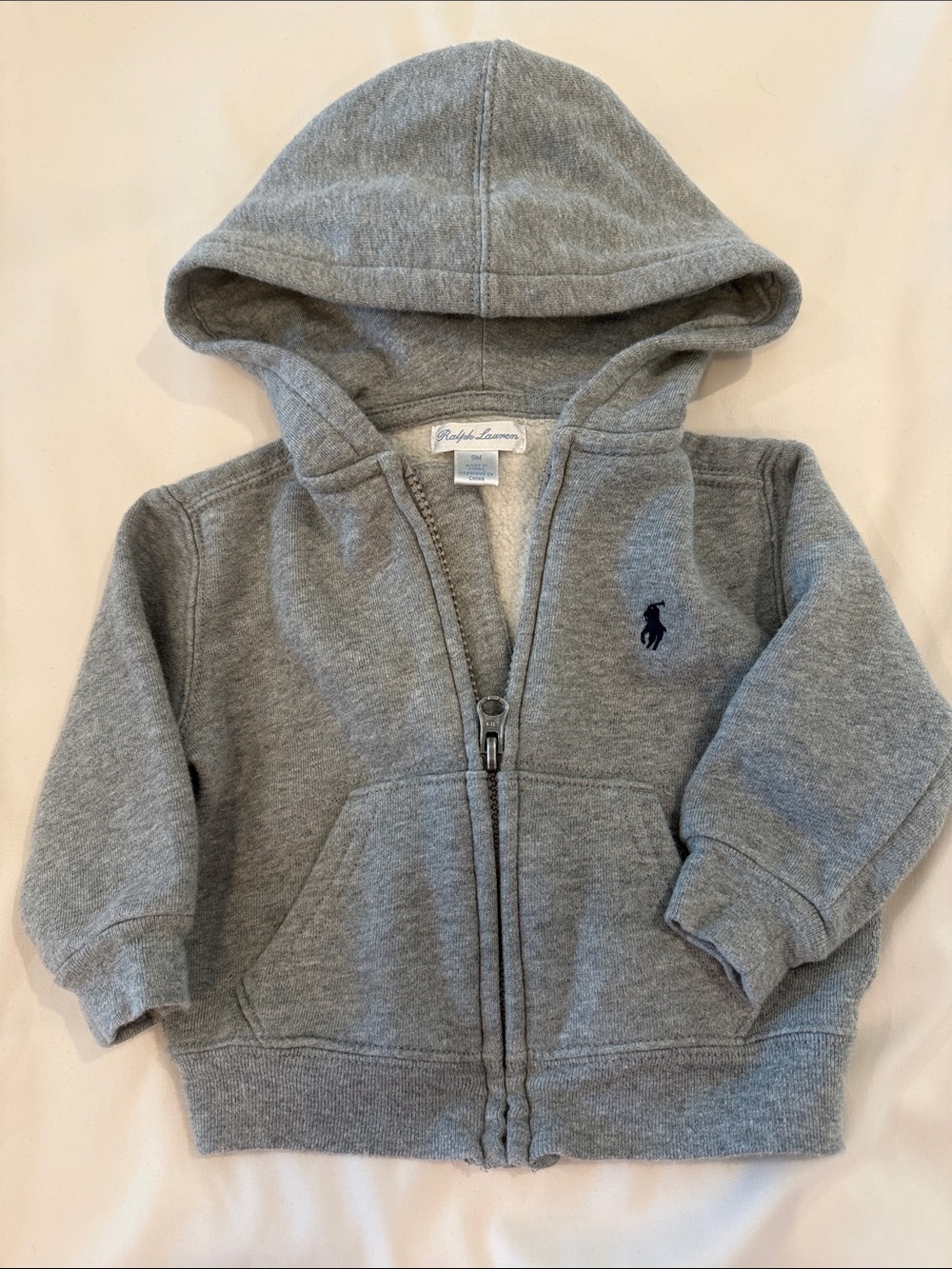 Ralph Lauren polo baby Grey Hooded Zip-Up Sweatshirt